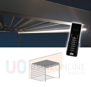 LED 1 Module Coffre Avant (Opposé au Mur) 3500°K Blanc Médian 3000 Lumens (30 leds/m) + Télécommande Groupée Intensité Variable