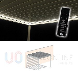 LED 1 Module 3 Côtés (2 Côtés + Coffre Avant) 3500°K Blanc Médian 3000 Lumens + Télécommande Groupée Intensité Variable