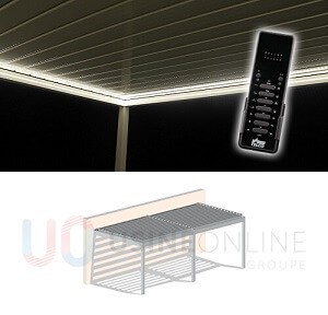 LED 2 Modules 3 Côtés (2 Côtés + Coffre Avant) 3500°K Blanc Médian 3000 Lumens + Télécommande Groupée Intensité Variable