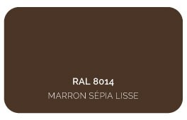 Marron sépia 8014 Label Qualicoat, Qualimarine