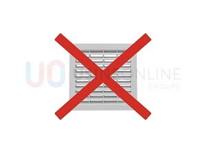Sans grille de ventilation