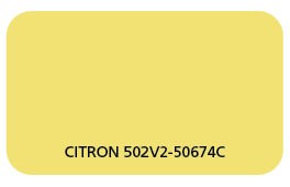 Coloris Toile Citron 502V2-50674C