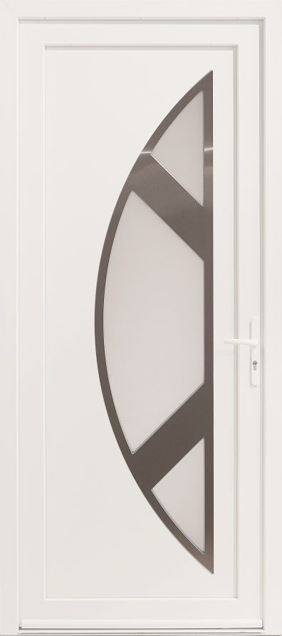 porte entrée pvc blanc