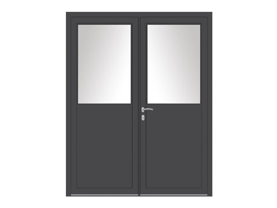 porte service aluminium