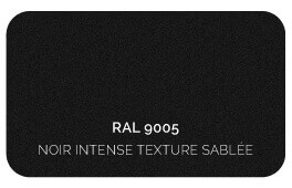 Noir Intense 9005 Finition Structuré Sablé (Cossu, Robuste et Résistant aux Micro Rayures) 